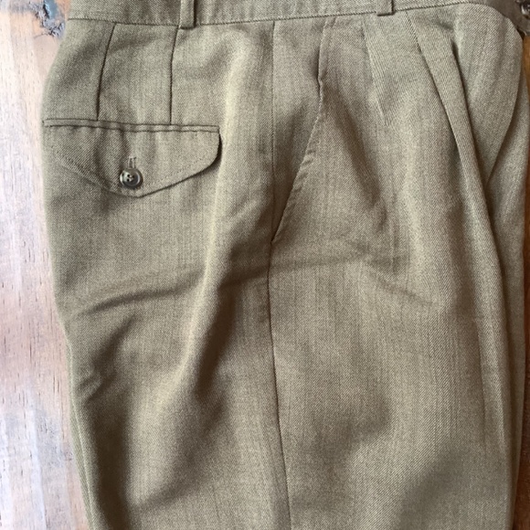 TALBOTS COLLECTION. SIZE 4. DARK BROWN TWEED, WOOL DRESS PANTS. - Picture 6 of 8